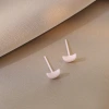 Ear studs, women's heart moon, bio-ceramic ear studs, ear hole nurturing, all-ceramic bone studs, ceramic ear sticks, colorful ear studs and earrings details Picture